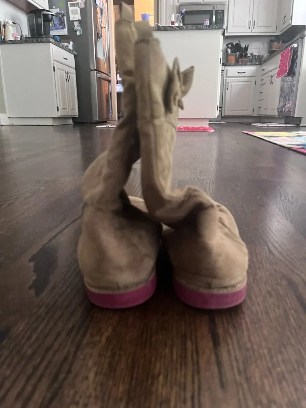 Crazy 8 Girls' Brown Faux-Suede Slouch Boots Size 2